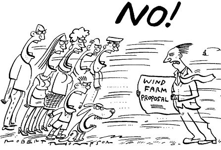 Wind Farm proposal cartoon
